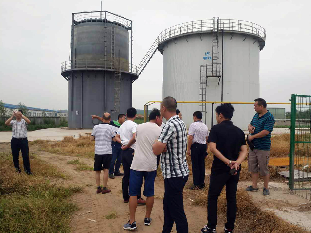 客戶參觀衛輝雛鷹沼氣工程